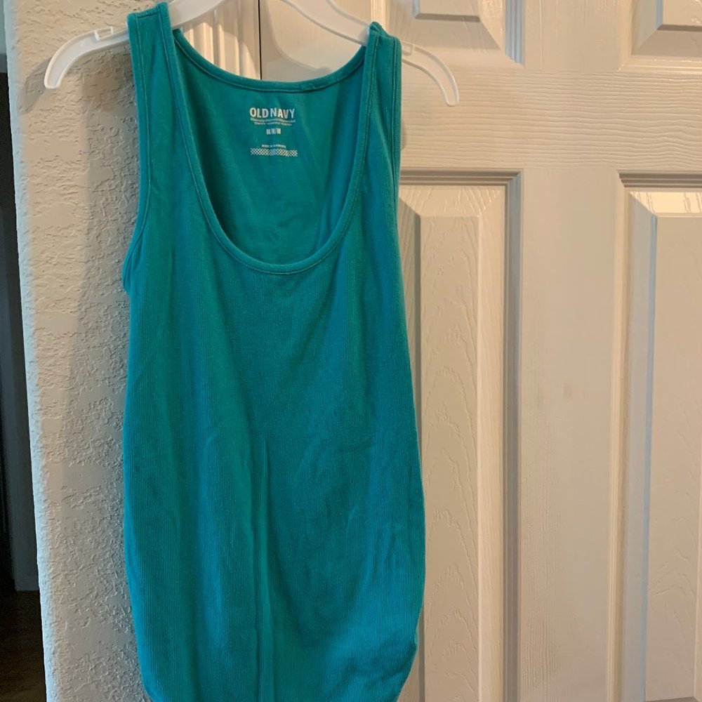 Old Navy teal Maternity tank top M